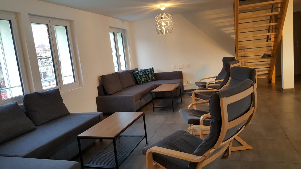 Attika Wohnung Spiez Exterior foto
