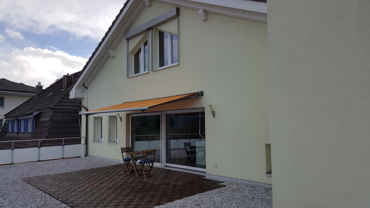 Attika Wohnung Spiez Exterior foto